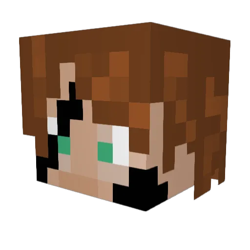 HydraMaster05 Minecraft avatar head, 3D render