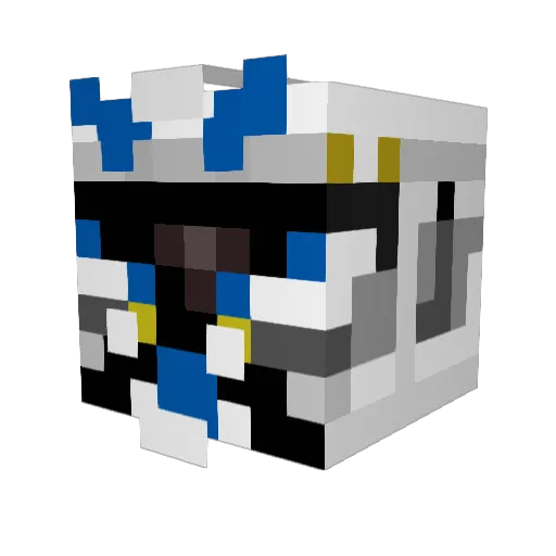 HydraPredator Minecraft avatar head, 3D render