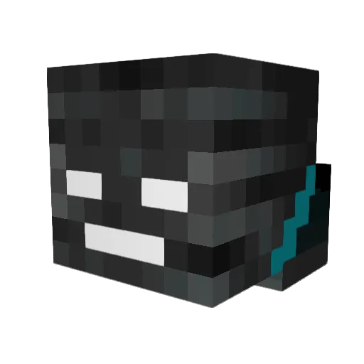 HydraSuxs Minecraft avatar head, 3D render