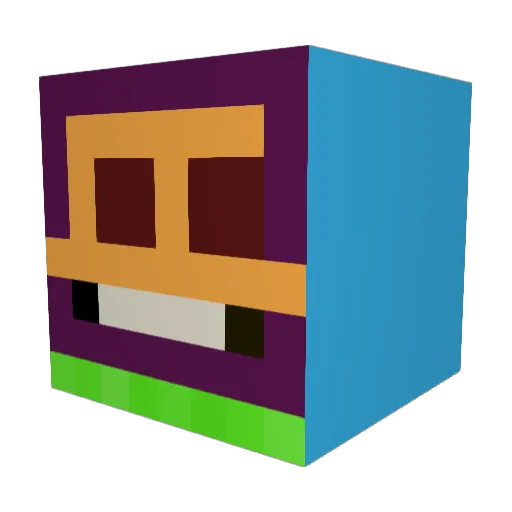 Hydra_19 Minecraft avatar head, 3D render