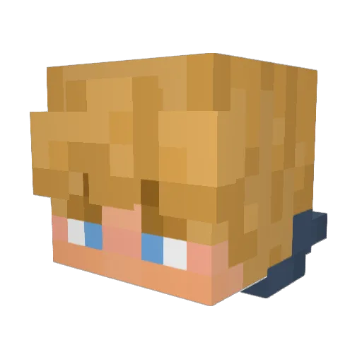 Hydra_22 Minecraft avatar head, 3D render