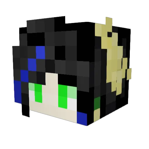 Hydra_37 Minecraft avatar head, 3D render