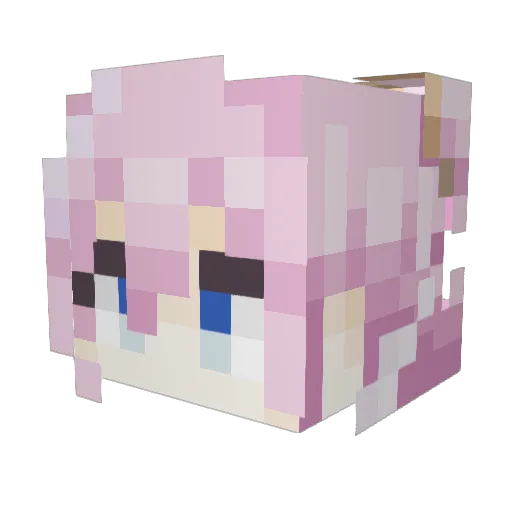 Hydra_48 Minecraft avatar head, 3D render