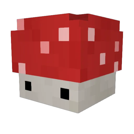 Hydra_a Minecraft avatar head, 3D render