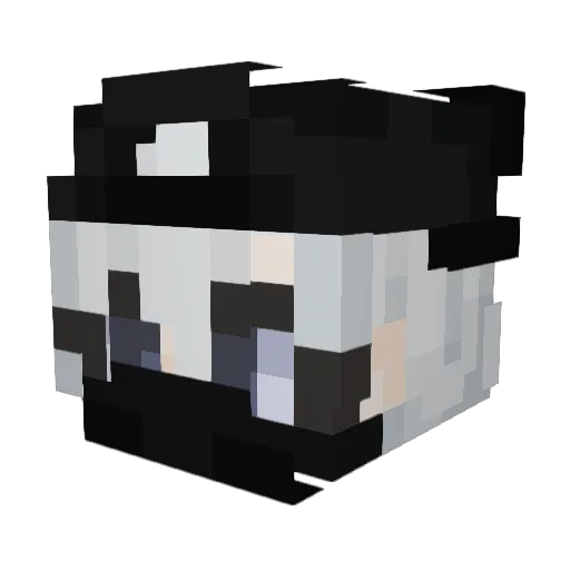 Hydra_end Minecraft avatar head, 3D render