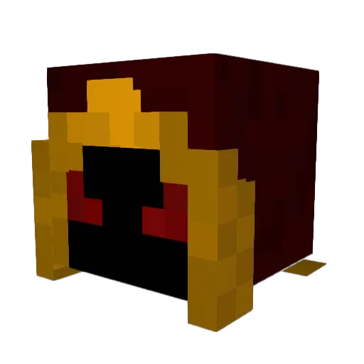Hydraflamy Minecraft avatar head, 3D render