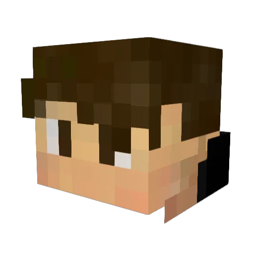 Hydrah_1 Minecraft avatar head, 3D render