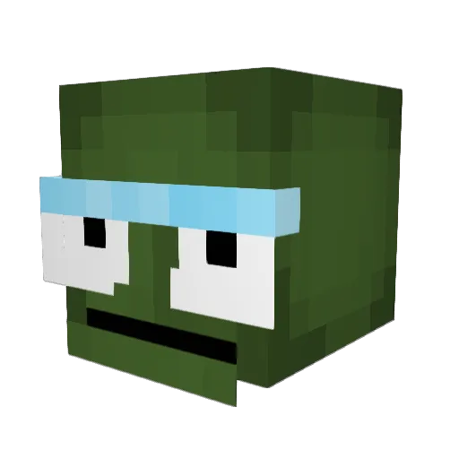 Hydratedfruit653 Minecraft avatar head, 3D render