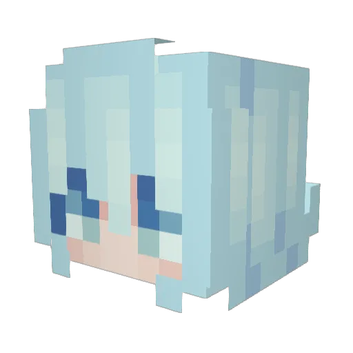 HydrationBreak Minecraft avatar head, 3D render