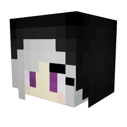 Hydratize Minecraft avatar head, 3D render
