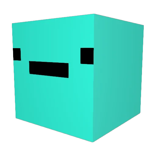 HydratlonStation Minecraft avatar head, 3D render