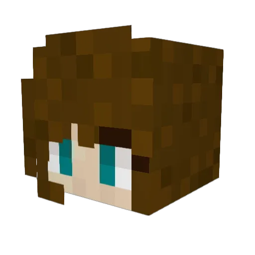 HydraulicAction Minecraft avatar head, 3D render