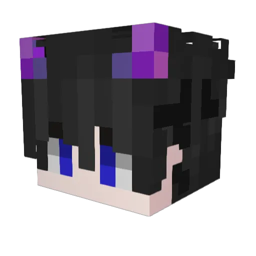 Hydraxz_ Minecraft avatar head, 3D render