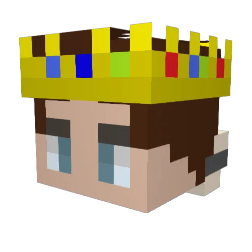 HydrayteUwU Minecraft avatar head, 3D render