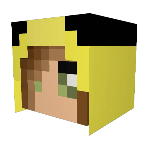 Hydrazian Minecraft avatar head, 3D render
