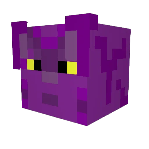 Hydro123 Minecraft avatar head, 3D render