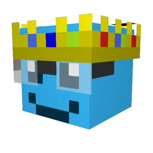 HydroMC_ Minecraft avatar head, 3D render