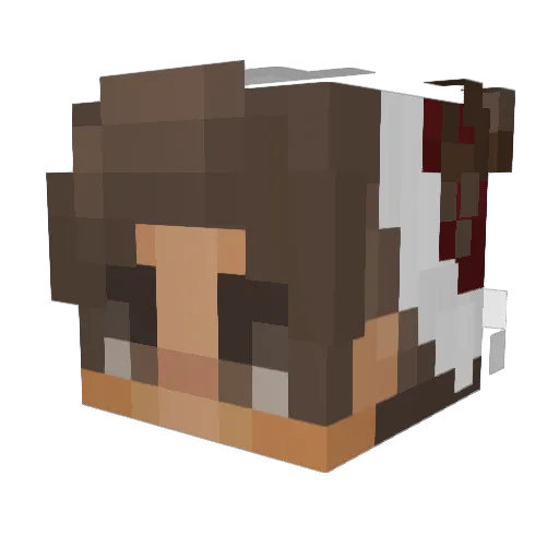 HydroSpir97 Minecraft avatar head, 3D render