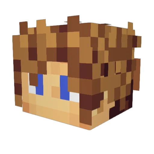 Hydro_Colt Minecraft avatar head, 3D render