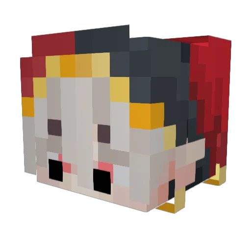 Hydrohorizon10 Minecraft avatar head, 3D render