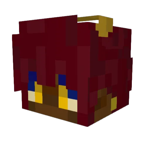 Hydromorphone_ Minecraft avatar head, 3D render
