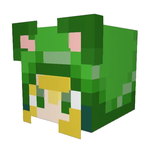 Hydropathic636 Minecraft avatar head, 3D render