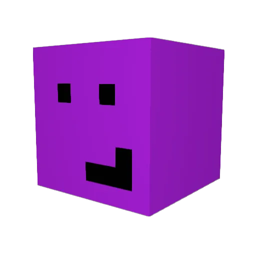 Hydropolyamic Minecraft avatar head, 3D render