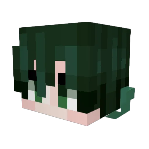 Hydros08 Minecraft avatar head, 3D render