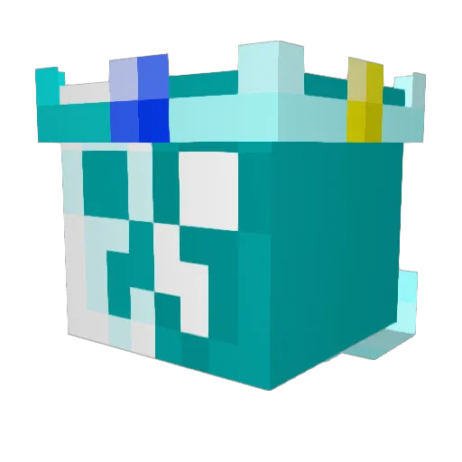 Hydroxygen6 Minecraft avatar head, 3D render