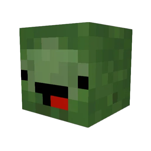 Hydroxylgruppe Minecraft avatar head, 3D render