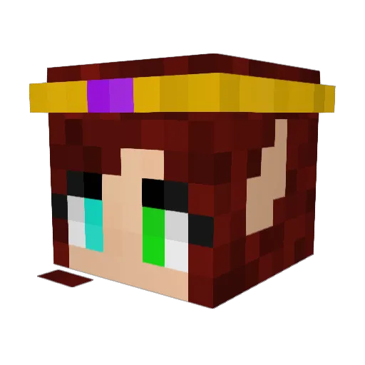 HyeLinn Minecraft avatar head, 3D render