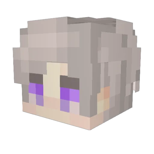 Hye_Seong_07 Minecraft avatar head, 3D render