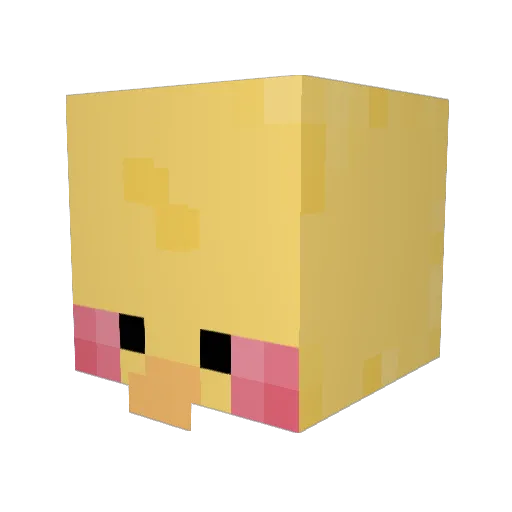Hye_min Minecraft avatar head, 3D render