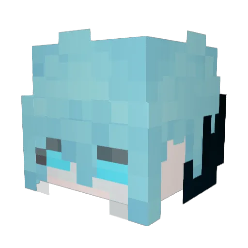Hyecha Minecraft avatar head, 3D render