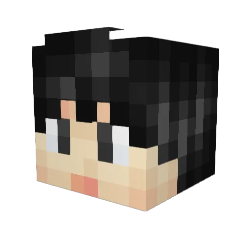 Hyeeeek Minecraft avatar head, 3D render