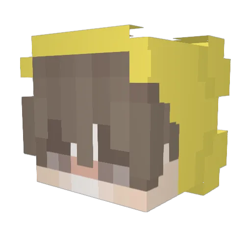Hyenna1012 Minecraft avatar head, 3D render
