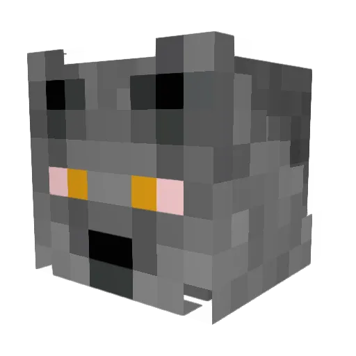 Hyentics Minecraft avatar head, 3D render