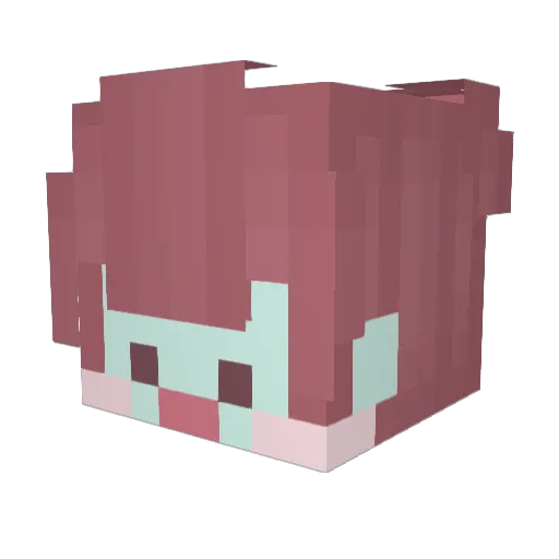 HyeoNE_ Minecraft avatar head, 3D render