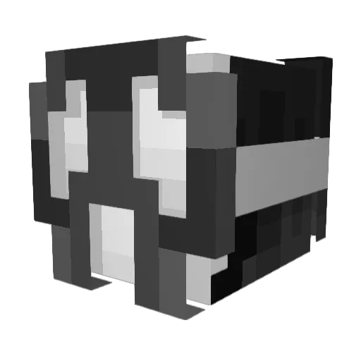 Hyeob_ Minecraft avatar head, 3D render
