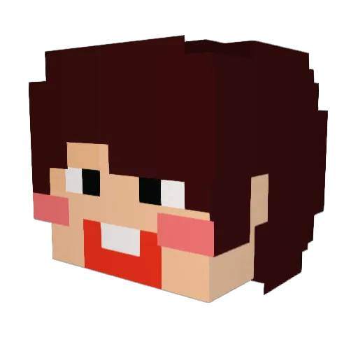 Hyeoktti Minecraft avatar head, 3D render