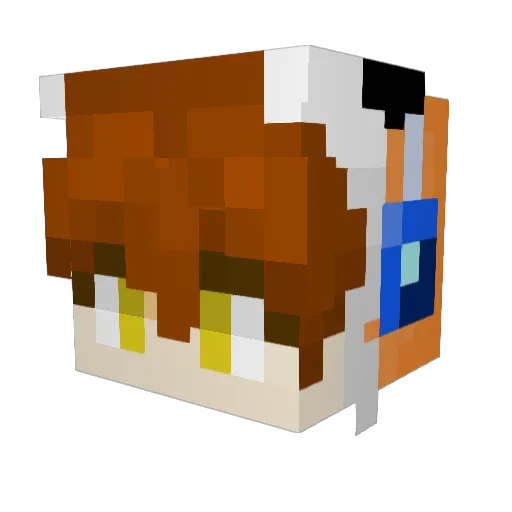 Hyeon1111 Minecraft avatar head, 3D render