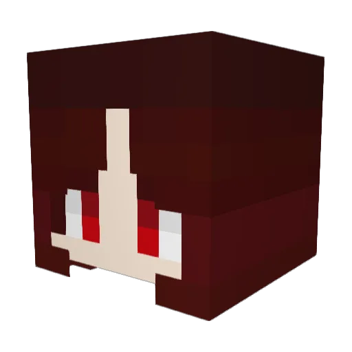 Hyeon526 Minecraft avatar head, 3D render