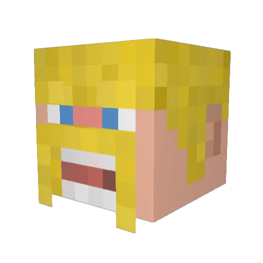 HyeongJun10 Minecraft avatar head, 3D render