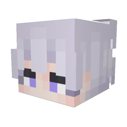 Hyeongoh Minecraft avatar head, 3D render