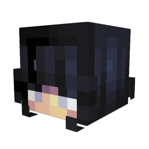 Hyeonia Minecraft avatar head, 3D render