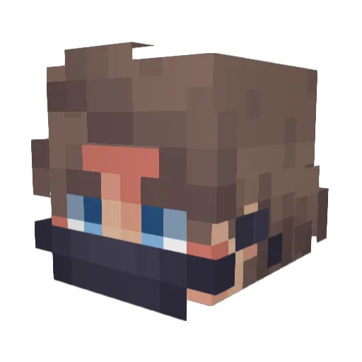 HygoPvP Minecraft avatar head, 3D render