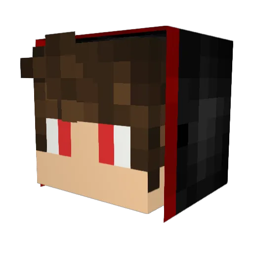 Hyikun Minecraft avatar head, 3D render
