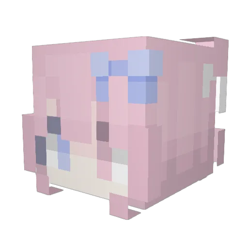 Hylender0307 Minecraft avatar head, 3D render