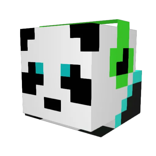 Hylife2000 Minecraft avatar head, 3D render