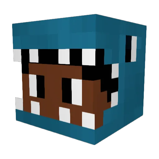 Hylint Minecraft avatar head, 3D render